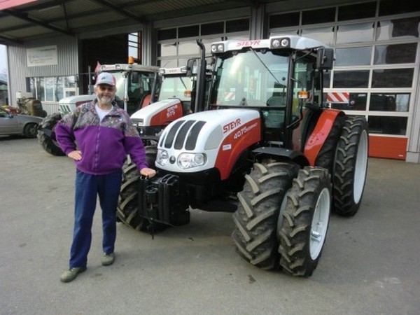 Трактор STEYR Kompakt 4075 со сдвоенными колесами STARCO GS (СТАРКО Шаад)